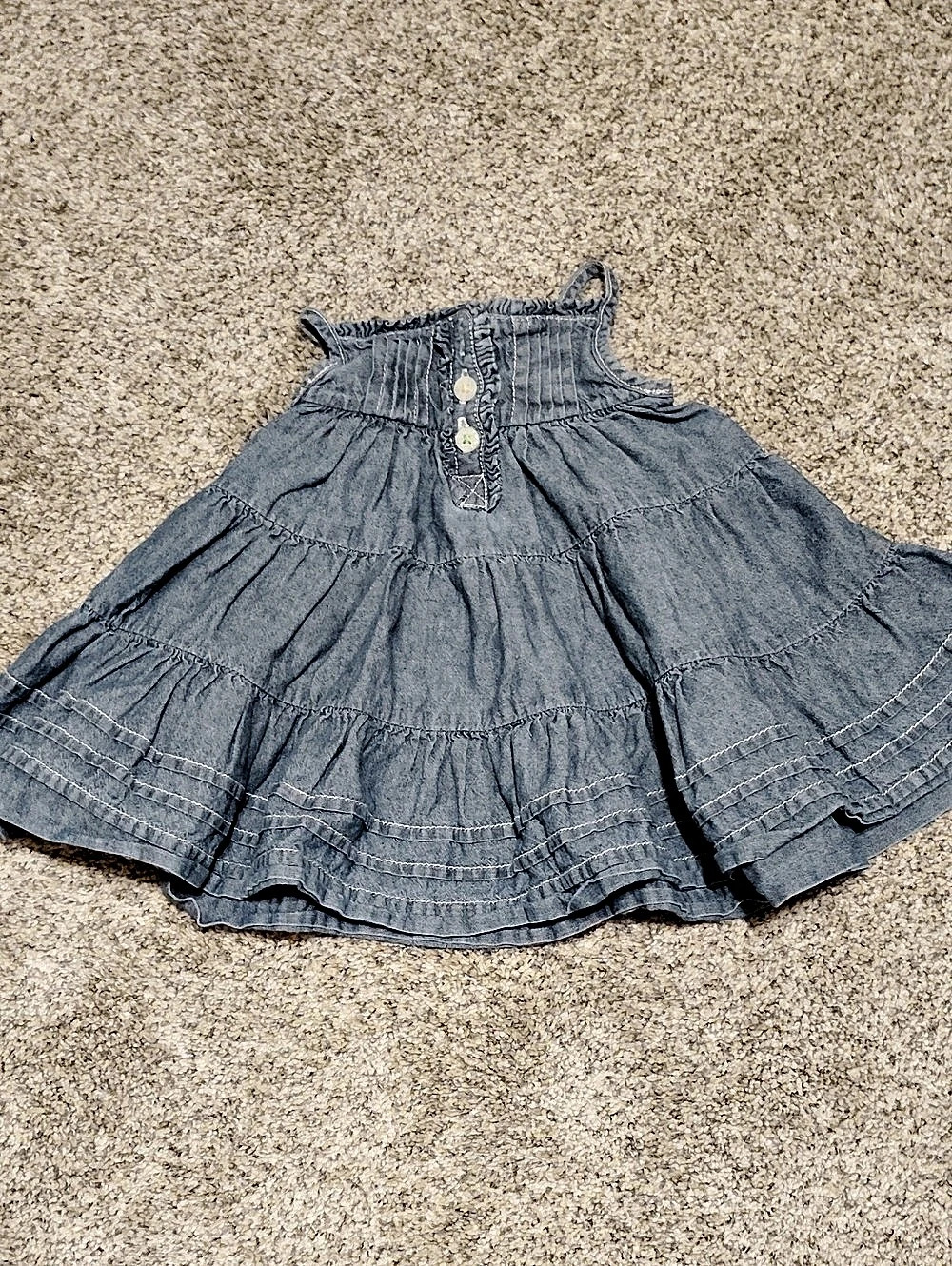Baby Gap Baby Blue Tiered Dress Up to 3 Months